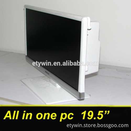 super slim pc all in one built-in computer, all in one pc of computer case 19.5"LED monitor desktop computer without CPU